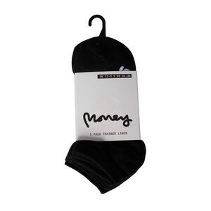Money Childrens/Kids Zena Liner Socks (Pack of 5) / Black
